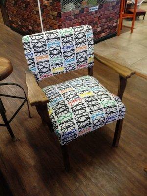 Custom eyeglass chair