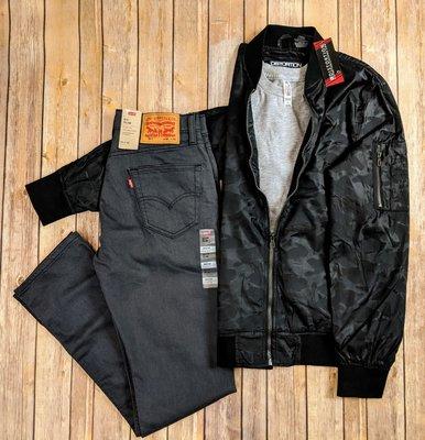 Distortion jacket with Levi's slim fit jeans