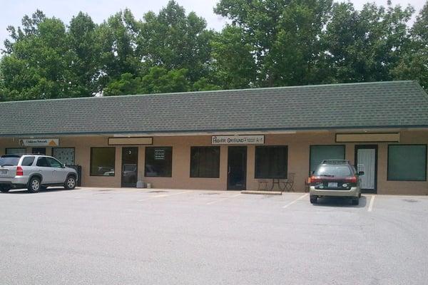 Higher Ground Pediatric Therapy,  next to Child Care Network in Royal Pines Center on the West side of  25A / Sweeten Creek Rd.