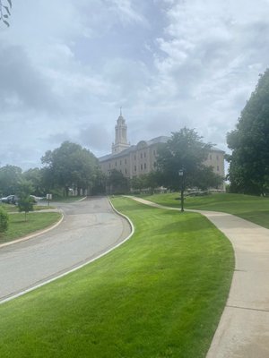 Simboli Hall- School of Theology and Ministry- at the top of the hill