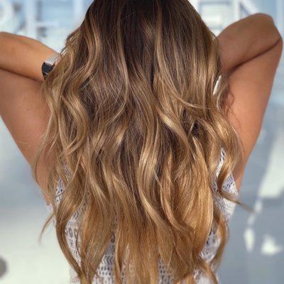 sunkissed caramel balayage