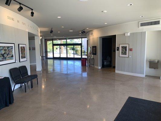 Recently remodeled foyer and worship space