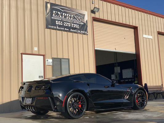 Corvette Z06 Windows Tinted