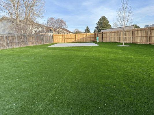 Newly added Astor-turf playground