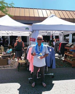 One of our owners, Vic, enjoying an icee on a hot day.