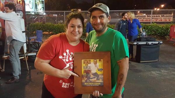 El Rey de Las Fritas Won Best Frita at the Burgie Awards.