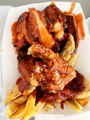 Wings and Tips Combo w/ spicy and mild sauces