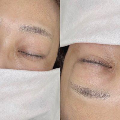 Natural eyebrow;microblading