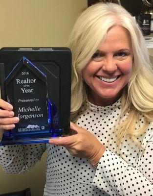 Michelle Jorgenson  REALTOR OF THE YEAR 2016