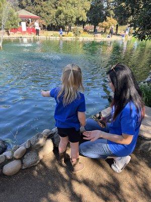 She can't wait to see her teachers everyday. Fun on the school field trip