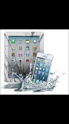 Water damage for all devices such as iPads iPhones and droids computers desktops and TVs