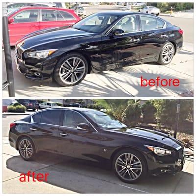 Mel did a great job on our new car...now, lovin' it even more! Limo tint on back and rear sides only. Thanks Mel!