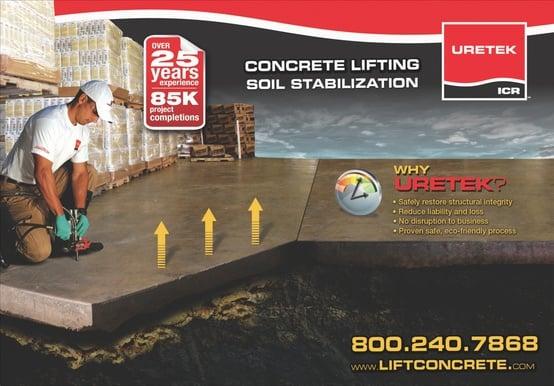 Industrial and commercial concrete lifting and soil stabilization solutions. Eliminate unstable, misaligned concrete.