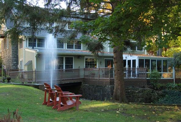 Overlooking the Old Mill Pond on Spring Creek