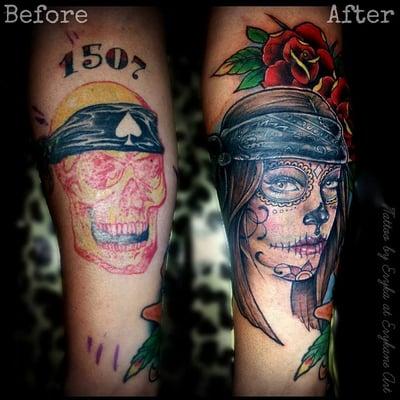 Cover up done by Eryka Jensen.