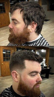 Mid Drop Fade Transformation