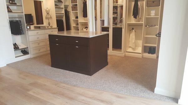 Patterned carpet we installed in a local showroom. Excellent craftsmanship!