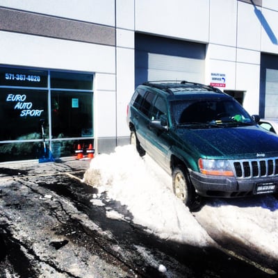 Thinking i would be upset they put all the snow in my parking space hahaha