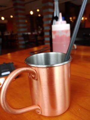 Moscow mule = mostly ice