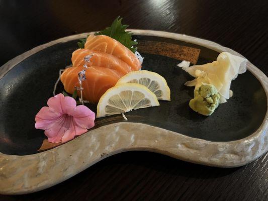 Salmon sashimi