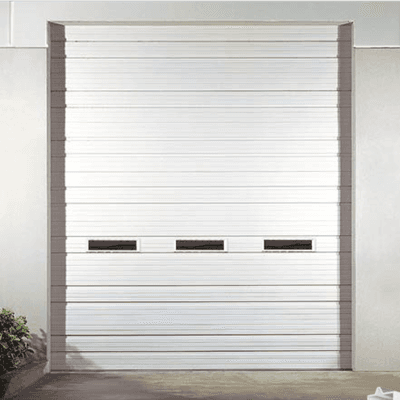 Wayne Dalton Commercial Ribbed Steel Garage Doors.