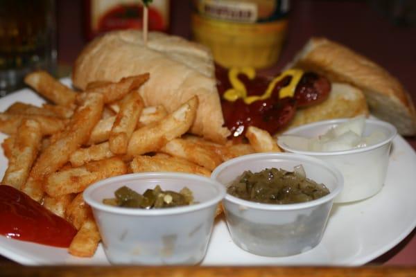 Hot dog and fries!