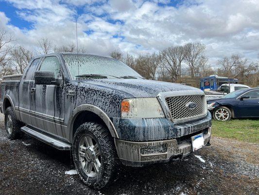 Today's work: Ford transformation complete!  From polishing scratches to restoring headlights, and a full detail.