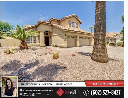 For sale 1340 n Madrid ln, chandler 85226.     5 bed 3 bath 3 car garage with pool