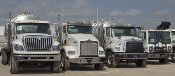 Large fleet of new and preowned roll off trucks available for rental