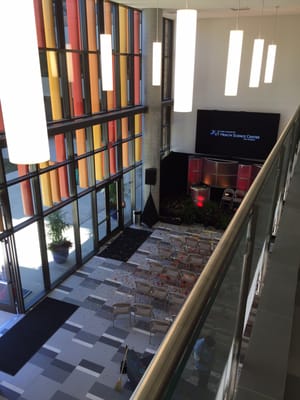 Interior of entryway from second floor.