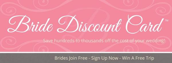 Bride Discount Card