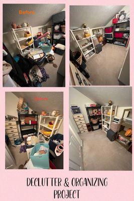 Decluttering, downsizing, and organizing