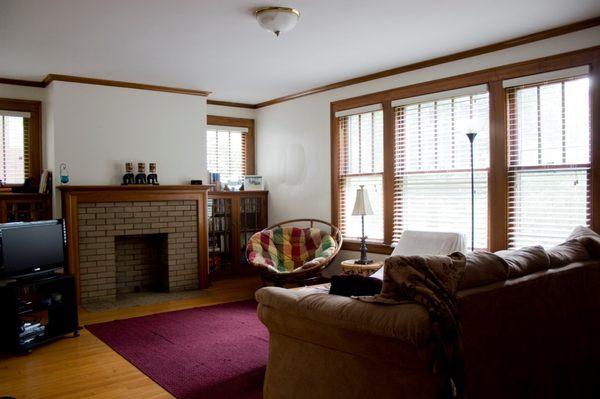 Living room at 57 Elmwood Pl.