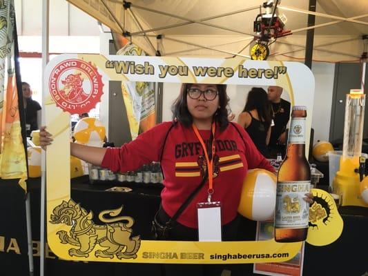 Oddly enough, the one I was most looking forward to was the Singha booth