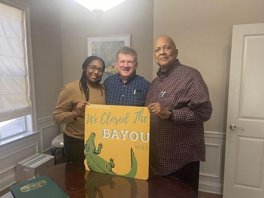 Congratulations to Willie and Cynthia on the purchase of their home in Greensburg, La.   It was great working with you!!!