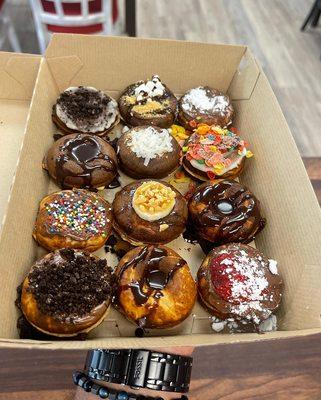 Assorted mini protein donuts