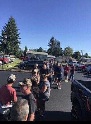 Line up for the dmv