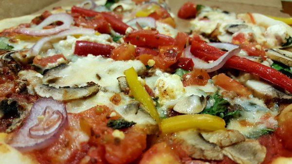 No filter needed. "VERY VEGGIE" pizza is very photogenic! (And delicious too!)