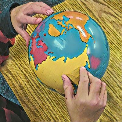 Montessori globe