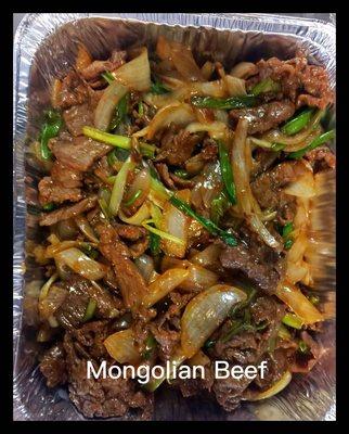 Ordered a party size Mongolian beef