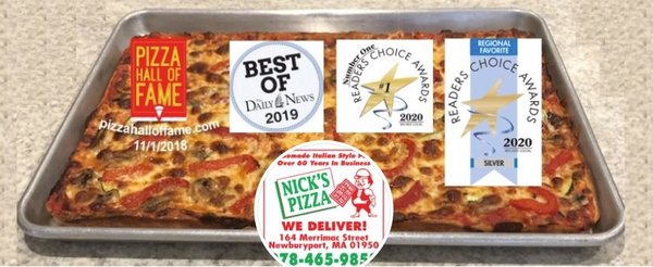 Nick's Pizza Awards