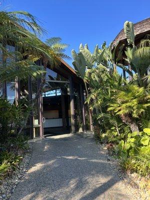 Walkway to lobby