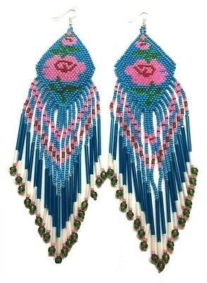 Fringe Beaded Earrings