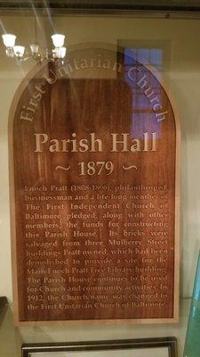 Parish Hall Description