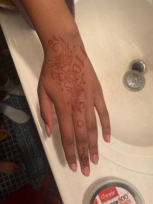 My daughter henna.....she loves her musical art