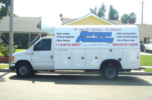 We Send Out Plumbers... NOT Salesmen!