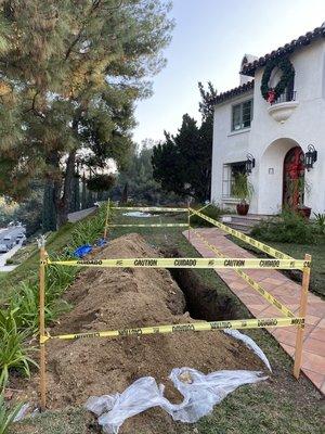 Sewer line replacement