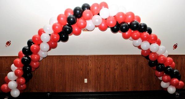 Little League Homecoming Party Balloon Arch by All Ways Balloons