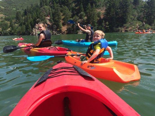 beautiful causey reservoir kayaking