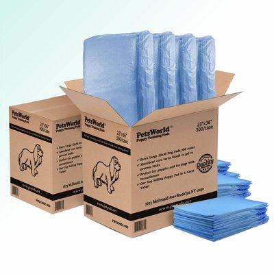 PetsWorld Dog Training Pads xl Strong Hold Pad 23x36 150 Ct.